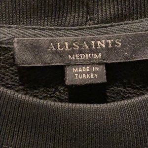 All Saints medium black sweatshirt
